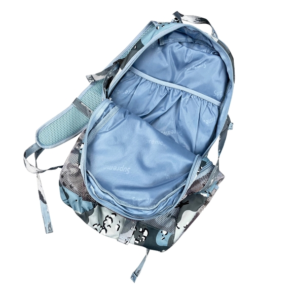 Supreme SS20 Mesh Backpack Blue Chocolate Chip Camo - Picture 3 of 8